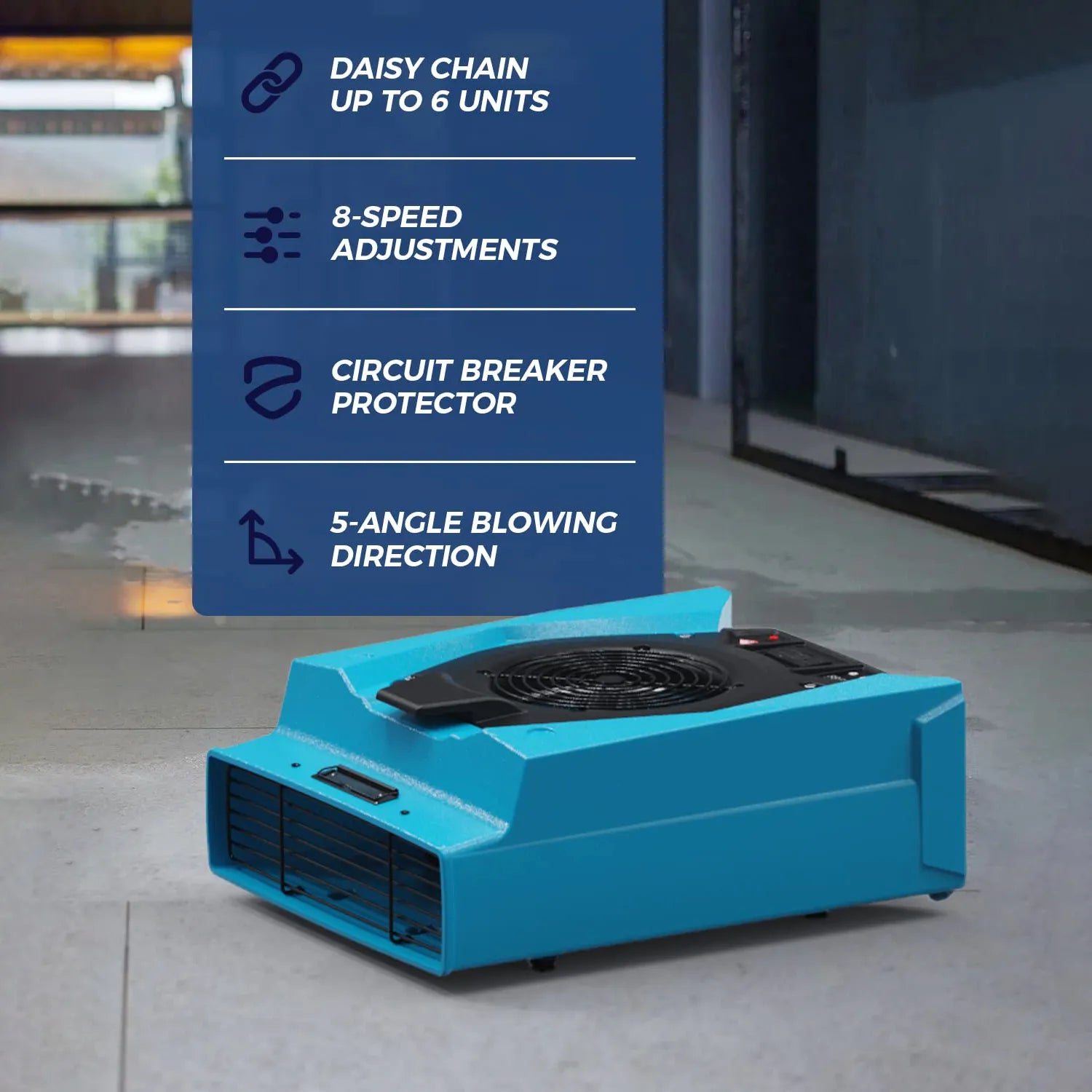 Alorair Mold Prevention Combo Pack, 1 X Storm LGR Extreme Commercial Dehumidifier, 4 X Zeus 900 Air Mover, 1 X CleanShield HEPA 550 Air Scrubber