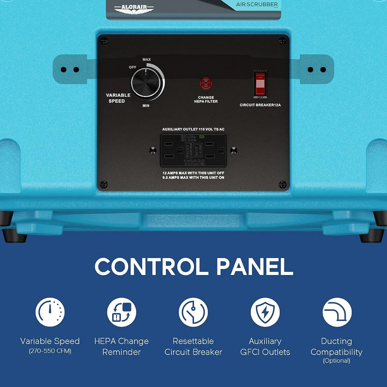 Alorair Mold Prevention Combo Pack, 1 X Storm LGR Extreme Commercial Dehumidifier, 4 X Zeus 900 Air Mover, 1 X CleanShield HEPA 550 Air Scrubber