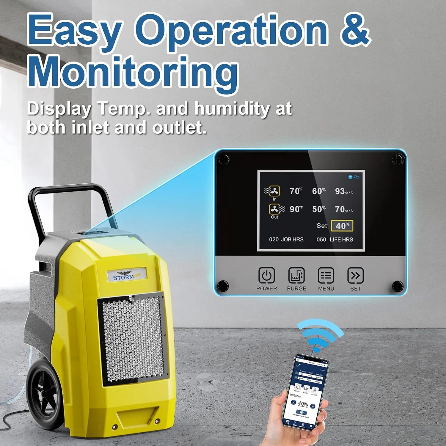 Alorair Mold Prevention Combo Pack, 1 X Storm Pro Commercial Dehumidifier, 4 X Zeus 900 Air Mover, 1 X CleanShield HEPA 550 Air Scrubber