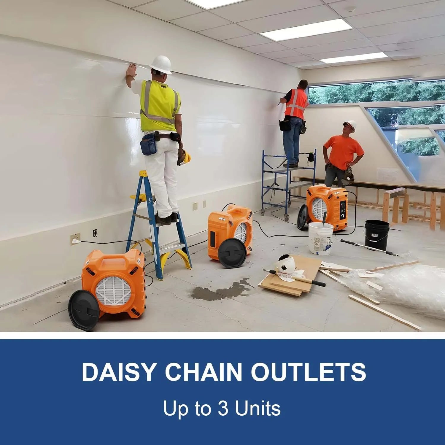 Alorair Water Damage Restoration Combo Pack, 1 X Storm SLGR 850X Commercial Dehumidifier, 8 X Zeus 900 Air Mover, 1 X HEPA Pro 970 Scrubber