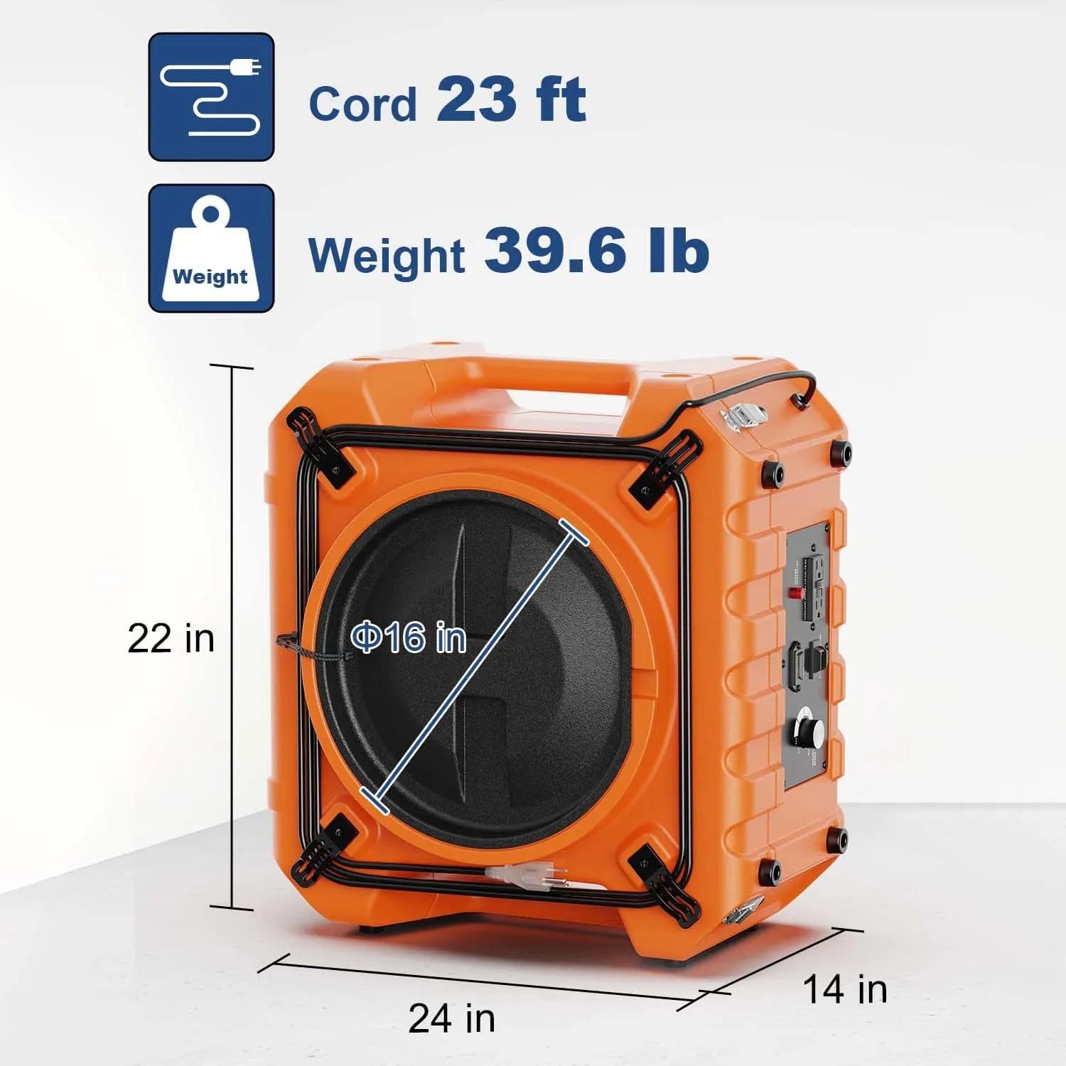 Alorair Water Damage Restoration Combo Pack, 1 X Storm SLGR 850X Commercial Dehumidifier, 8 X Zeus 900 Air Mover, 1 X HEPA Pro 970 Scrubber