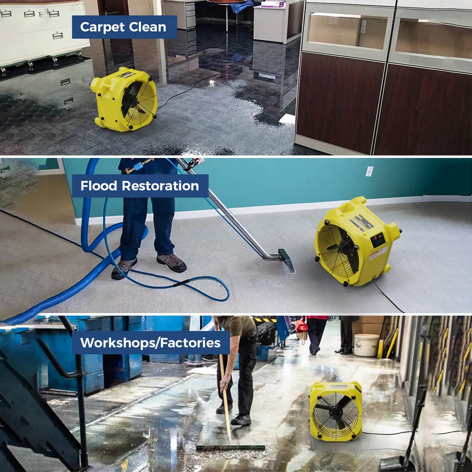 Alorair Sanitization & Disinfection Combo Pack, 1 X Zeus Extreme Air Mover, 1 X PuriCare S2 UV Air Scrubber