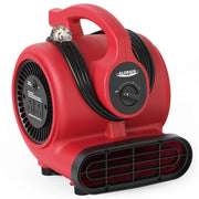 AlorAir® 600 CFM Air Mover with 3 Speeds, 5 Angles and Daisy Chain for Floor Drying Blower Fan | GF600A Red