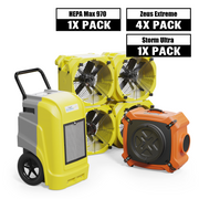 Alorair® Mold Prevention Combo Pack, 1 x Dehumidifier, 4 x Air Mover and 1 x Scrubber | Storm Ultra & Zeus Extreme & Max/Pro 970