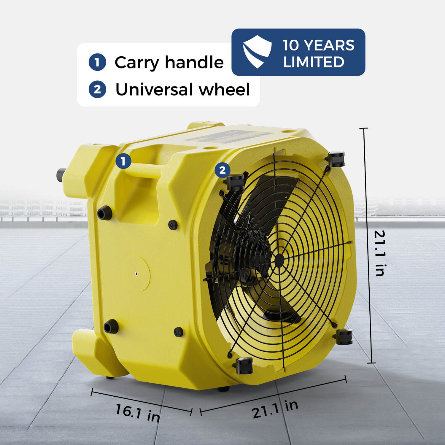 AlorAir Sanitization & Disinfection Combo Pack, 1 X Zeus Extreme Air Mover, 1 X PuriCare S1 UV Air Scrubber