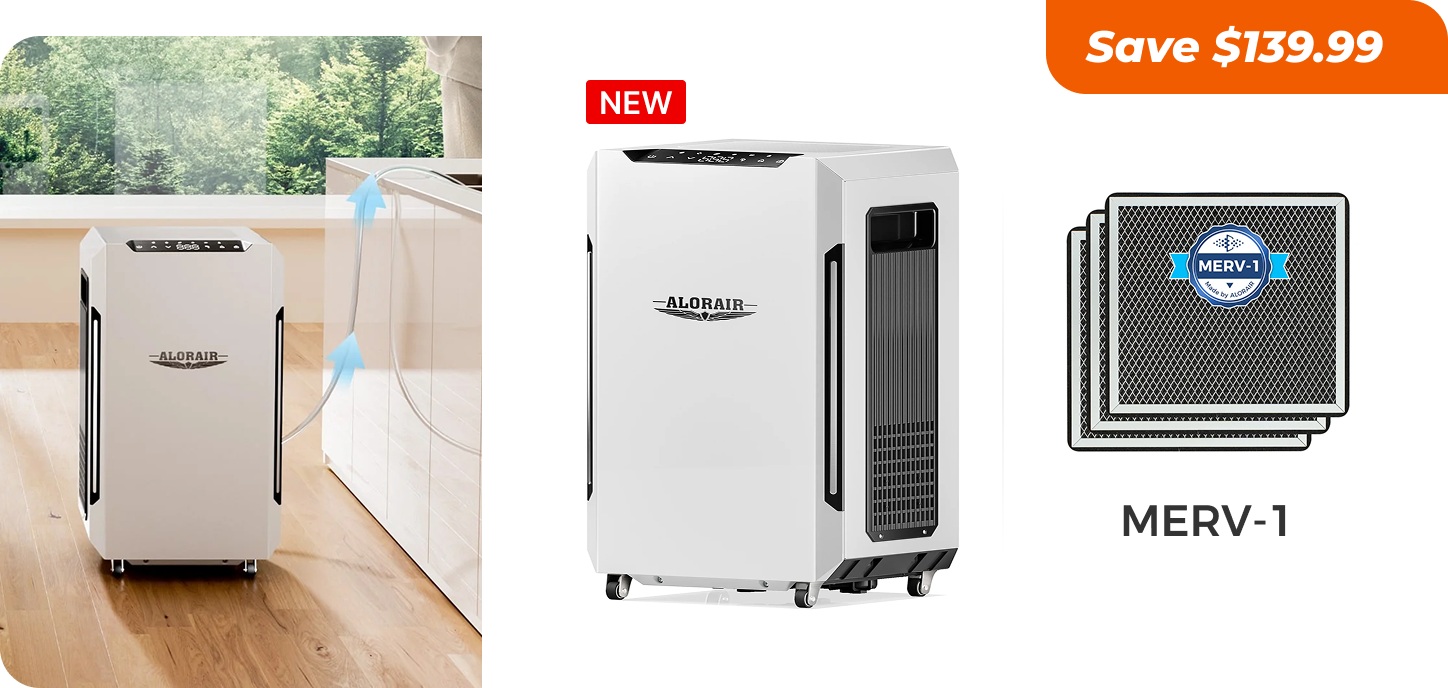 AlorAir® Sentinel Pro 55X | 318 CFM 120 PPD Commercial Dehumidifier for 1,500 Sq. Ft with Pump SLGR Tech for Home Moisture Remove