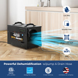 AlorAir 120 PPD Crawl Space Dehumidifiers Size for 1300 sq.ft with Pump | Sentinel HDi65S