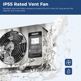ALORAIR® VentirMax 300SD Ventilator Fan, IP55 Rated Exhaust Fan with Timing Cycle, Speed Control for Crawl space, Attic