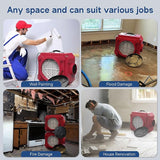 ALORAIR 1XDehumidifier, 6XAir Movers and 1XAir Scrubber, Commercial Water Damage Restoration Equipment Package