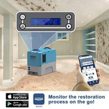 ALORAIR Water Damage Restoration Equipment Combo Pack, 1 x WiFi Commercial Dehumidifier, 6 x Air Movers and 1 x Air Scrubber