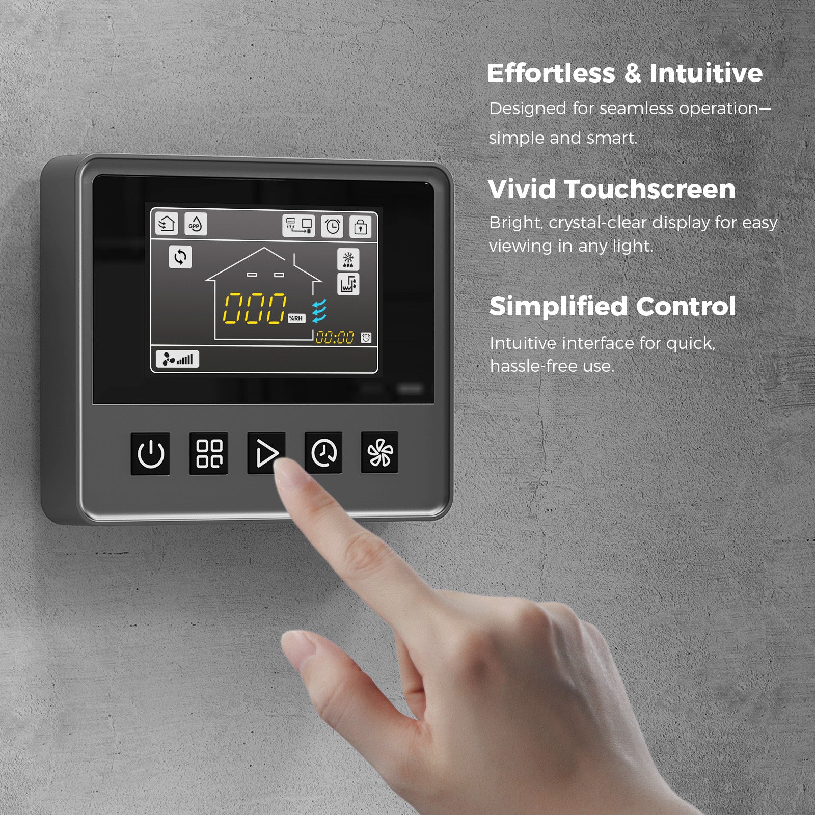 Dehumidifier Remote Controller for Digital Humidity, Temperature | Sentinel WHD 150