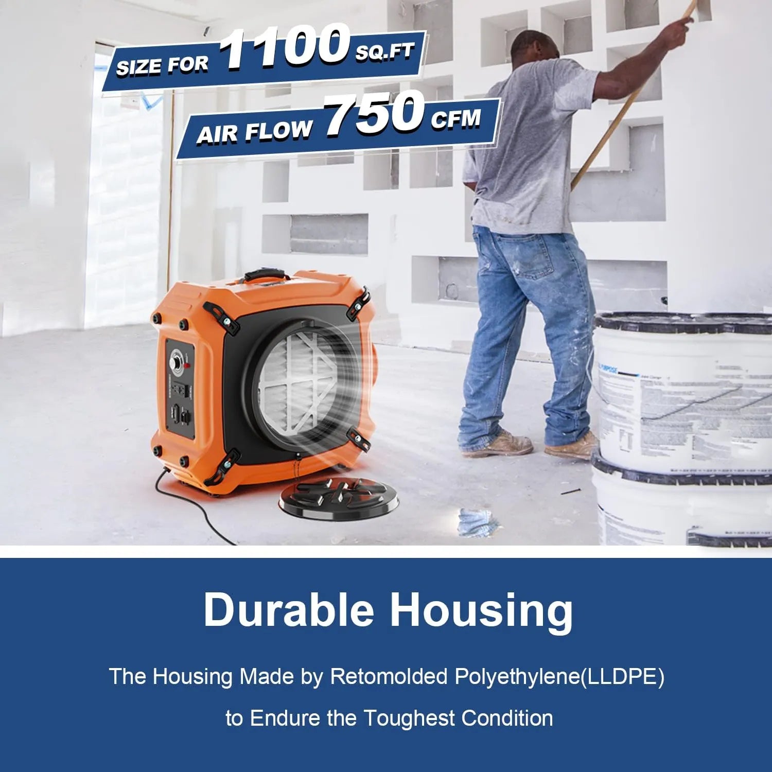 Alorair Water Damage Restoration Combo Pack, 4 X Storm SLGR 1250X WIFI Commercial Dehumidifier, 16 X Zeus 900 Air Mover, 1 X HEPA Max 970 Scrubber