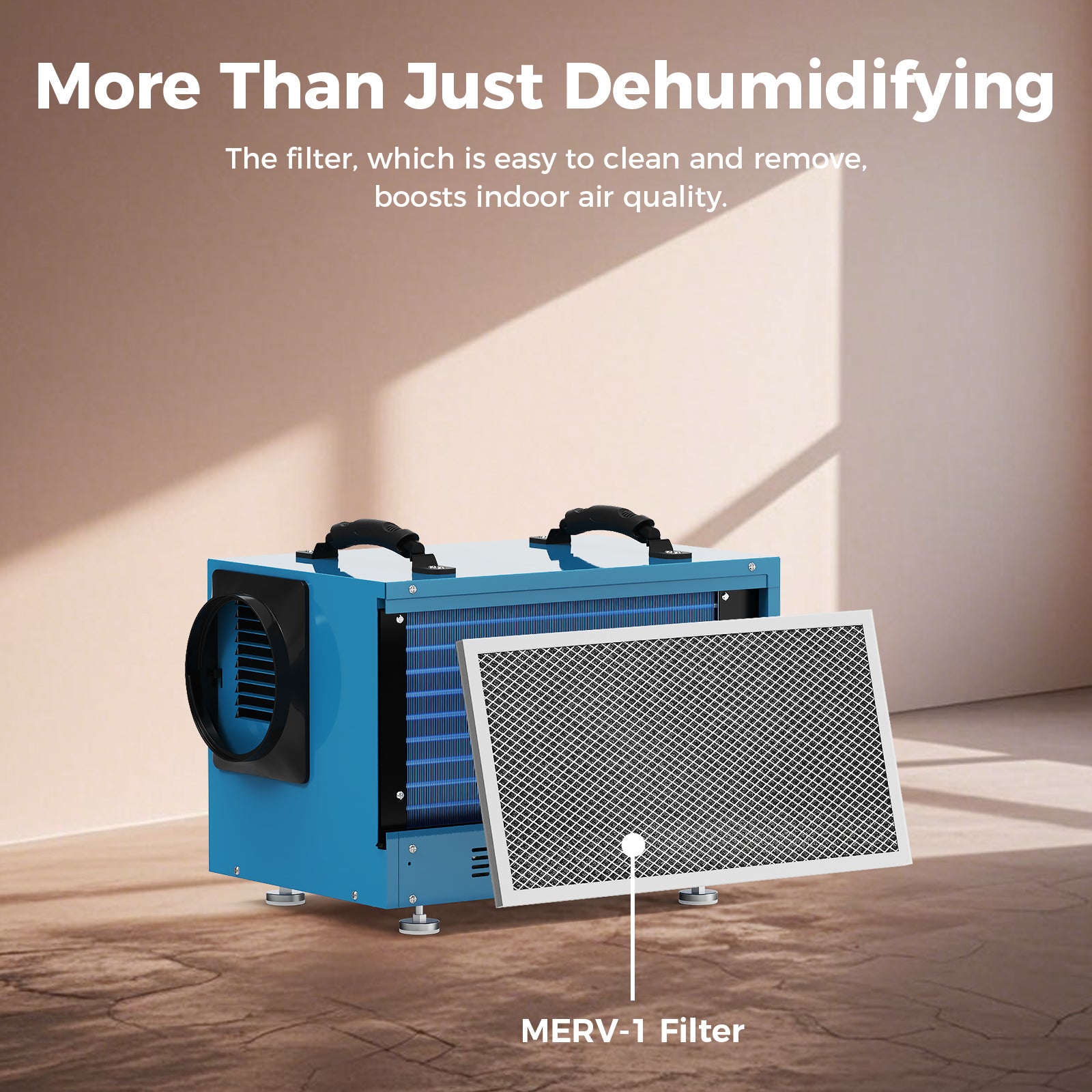 AlorAir WiFi 113 PPD Crawlspace Dehumidifier | Sentinel HD55 Blue Wifi | Size for 1200 sq.ft