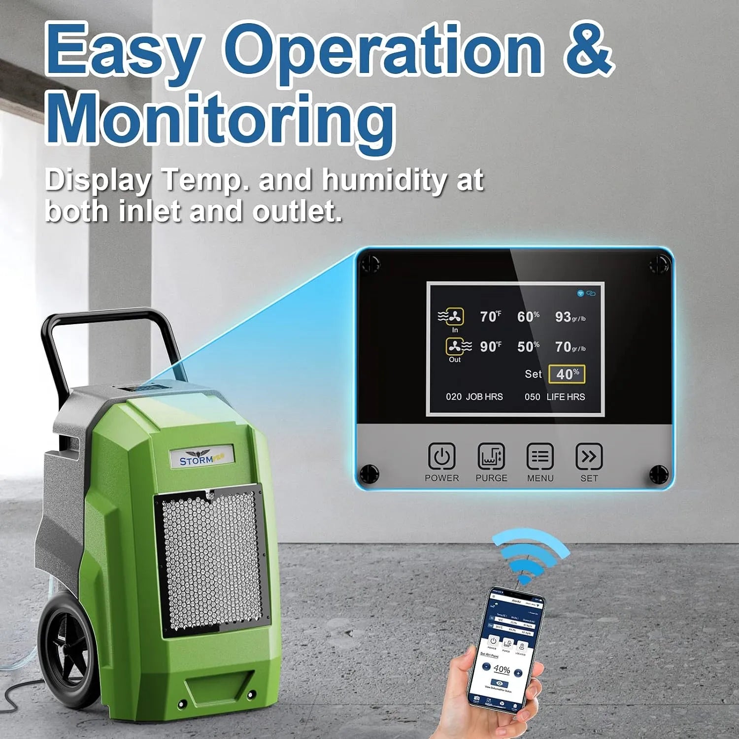 Alorair Water Damage Restoration Combo Pack, 4 X Storm Pro Commercial Dehumidifier, 16 X Zeus Extreme Air Mover, 1 X CleanShield HEPA 550 Scrubber