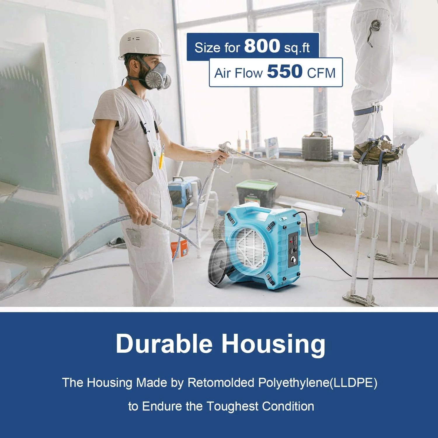 Alorair Water Damage Restoration Combo Pack, 4 X Storm SLGR 850X Commercial Dehumidifier, 16 X Zeus Extreme Air Mover, 1 X HEPA Pro 870 Scrubber