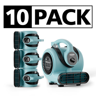 AlorAir® Wholesale Pack GF600A Air Mover with 3 Speeds, 5 Angles for Floor Drying Blower Fan