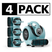 AlorAir® Wholesale Pack GF600A Air Mover with 3 Speeds, 5 Angles for Floor Drying Blower Fan