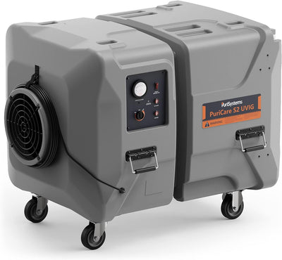 PuriCare S2 UVIG Industrial Commercial Air Scrubber  Buit-in UV-C Light & Lonizer | Alorair