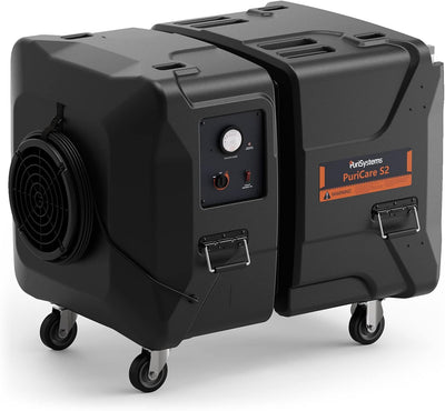 PuriCare S2 Commercial Industrial Heavy Duty HEPA Air Scrubber with 2 stage Filtration, Up To 2000 CFM  | Alorair