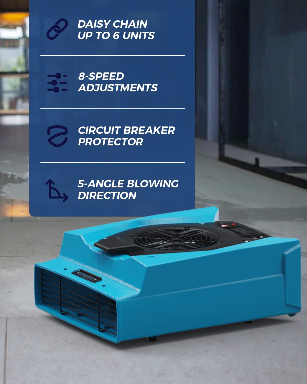Alorair® Commercial Air Solution Combo Pack, 1 x Air Mover and 1 x Scrubber | Zeus 900 & Max/Pro 870