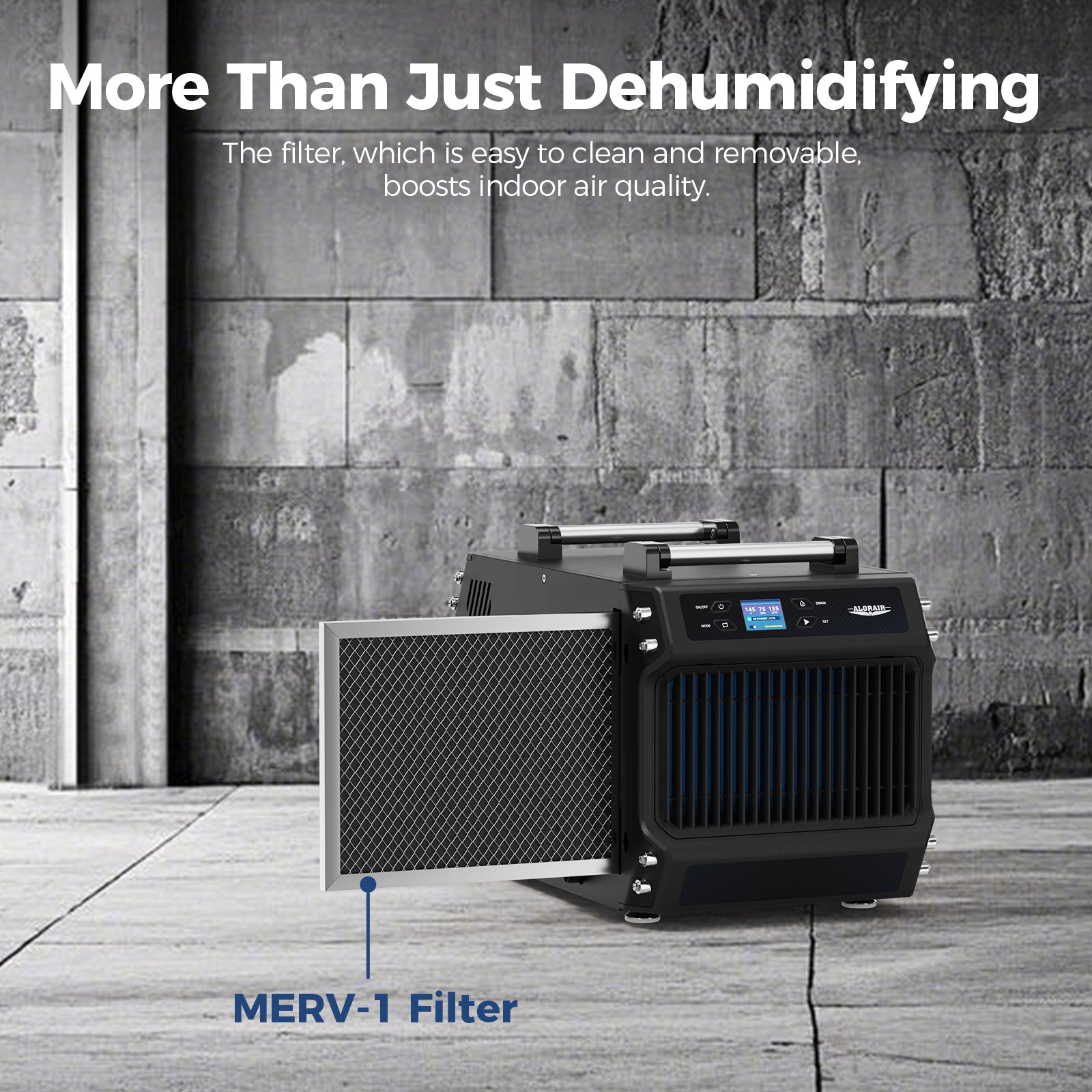 Alorair 145 PPD Crawl Spaces Dehumidifier with Pump and Drain Hose | Galaxy 60P