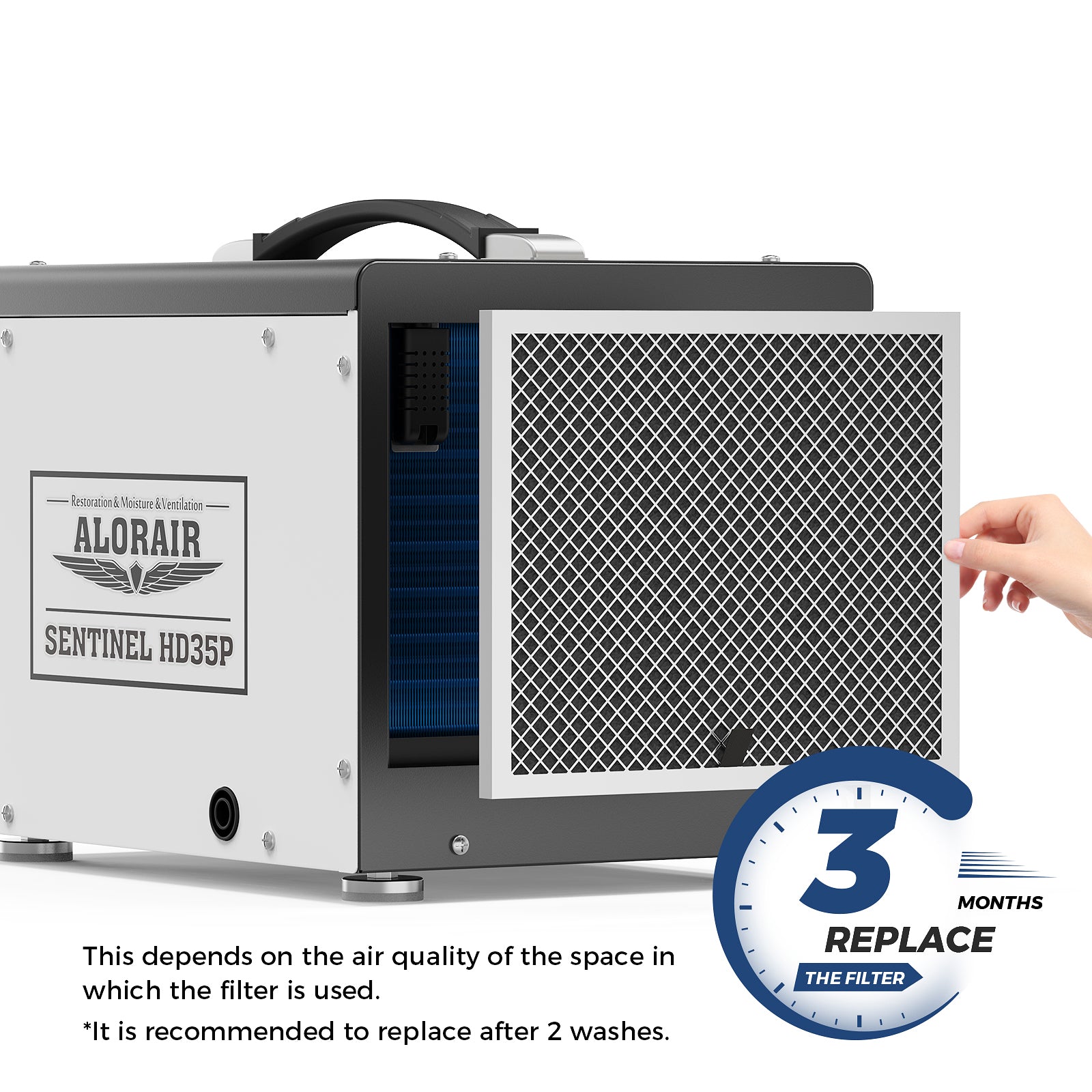 AlorAir Sentinel HD35P MERV-1 TrightFilters (4-Pack) - Thumbnail 4