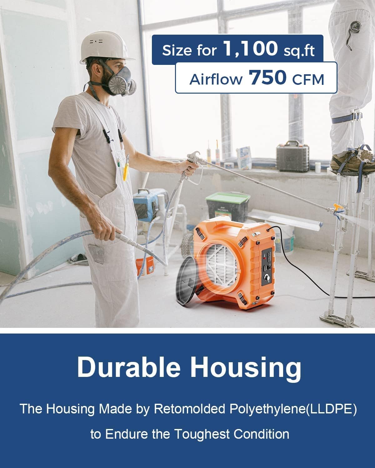 Alorair® Commercial Mold Prevention Combo Pack, 1 x Dehumidifier, 4 x Air Mover and 1 x Scrubber | Storm LGR 1250X Wi-Fi & Zeus Extreme & Max/Pro 970