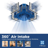 AlorAir 1350 CFM Air Filtration System Woodworking, 360 Degree Intake with Strong Vortex Fan | Purecare 1350