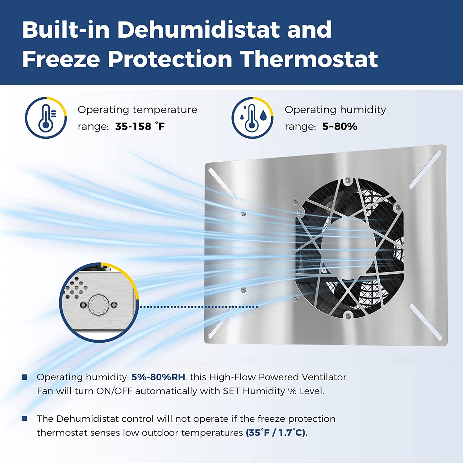 AlorAir® 260CFM Crawl Space Ventilation Fan | VentirPro 260S