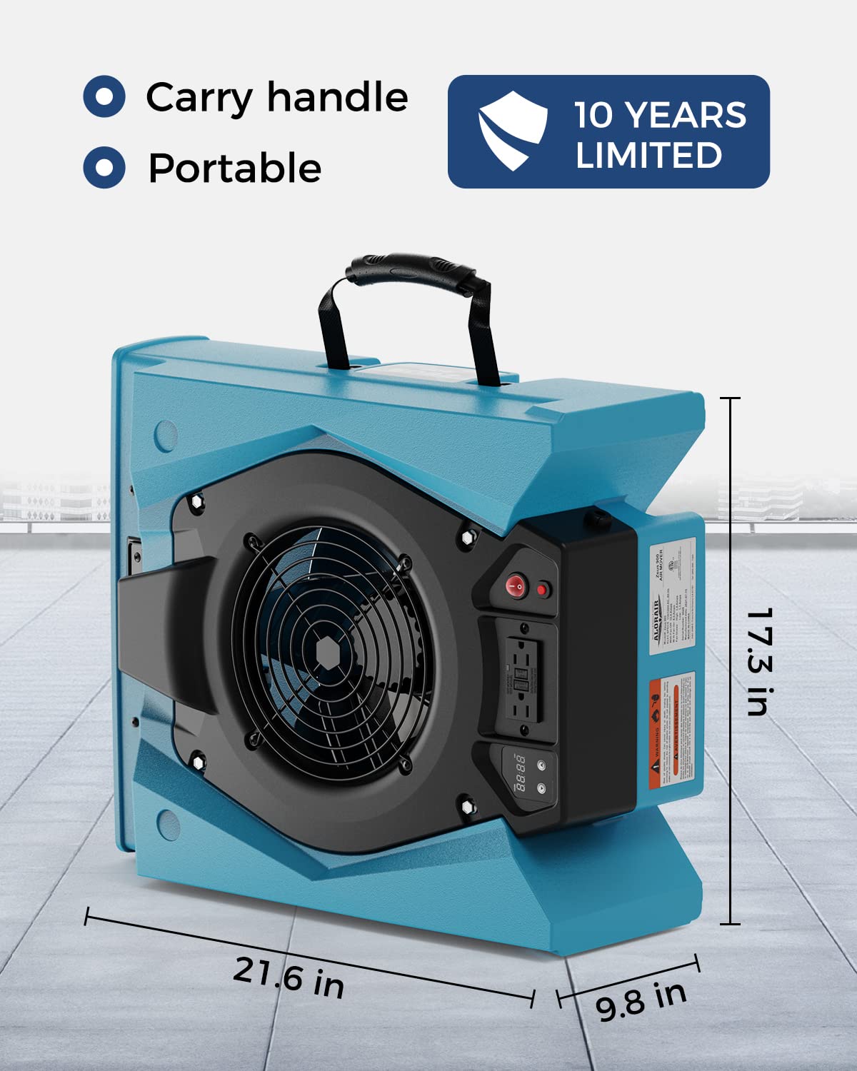Alorair® Mold Prevention Combo Pack, 1 x Dehumidifier, 4 x Air Mover and 1 x Scrubber | Storm LGR Extreme & Zeus 900 & CleanShield HEPA 550