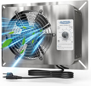 AlorAir 570CFM Stainless Steel Crawl Space Ventilation Fan IP55 Rated with Thermostat | VentirMax 570S