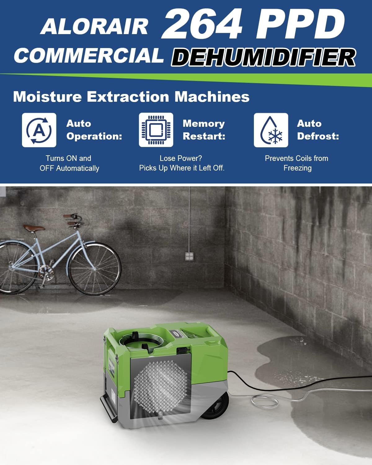 Alorair® Mold Prevention Combo Pack, 1 x Dehumidifier, 4 x Air Mover and 1 x Scrubber | LGR 1250 & Zeus Extreme & Max/Pro 770