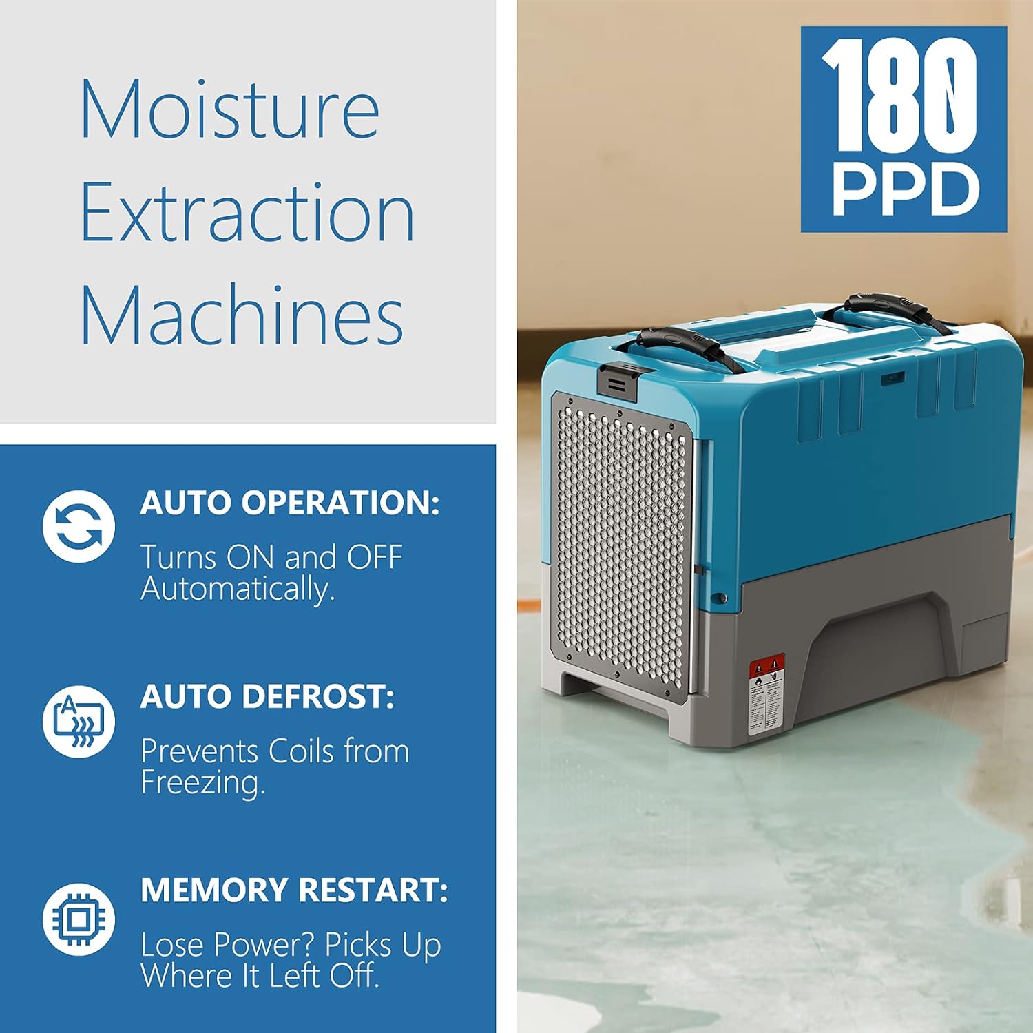 Alorair® Mold Prevention Combo Pack, 1 x Dehumidifier, 4 x Air Mover and 1 x Scrubber | Storm LGR Extreme & Zeus 900 & CleanShield HEPA 550