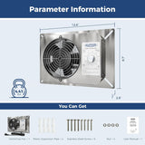 ALORAIR 300CFM Crawlspace Ventilation Fan with Humidistat, IP55 Rated | VentirMax 300S