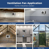 ALORAIR 300CFM Crawlspace Ventilation Fan with Humidistat, IP55 Rated | VentirMax 300S