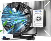 ALORAIR 720 CFM Stainless Steel Ventilation Fan with Humidistat Dehumidistat, IP55 Rated with Isolation Mesh | VentirPro 720S