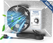 ALORAIR 260CFM Crawl Space Ventilator Fan,  IP-55 Rated with Humidistat & Thermostat & Isolation Mesh | VentirPro 260