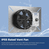 ALORAIR 260CFM Crawl Space Ventilator Fan,  IP-55 Rated with Humidistat & Thermostat & Isolation Mesh | VentirPro 260