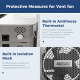 ALORAIR 300CFM Crawlspace Ventilation Fan with Humidistat, IP55 Rated | VentirMax 300S