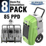 ALORAIR® Storm Pro 85 Pints/Day Commercial Restoration Dehumidifiers (Pack of 8) Wholesale Package of Restoration Equipment