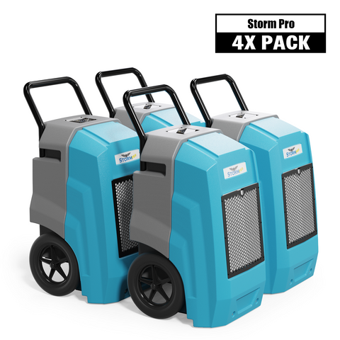 ALORAIR® Storm PRO 85 Pint Commercial Restoration Dehumidifiers (Pack of 4) Wholesale Package of Restoration Equipment