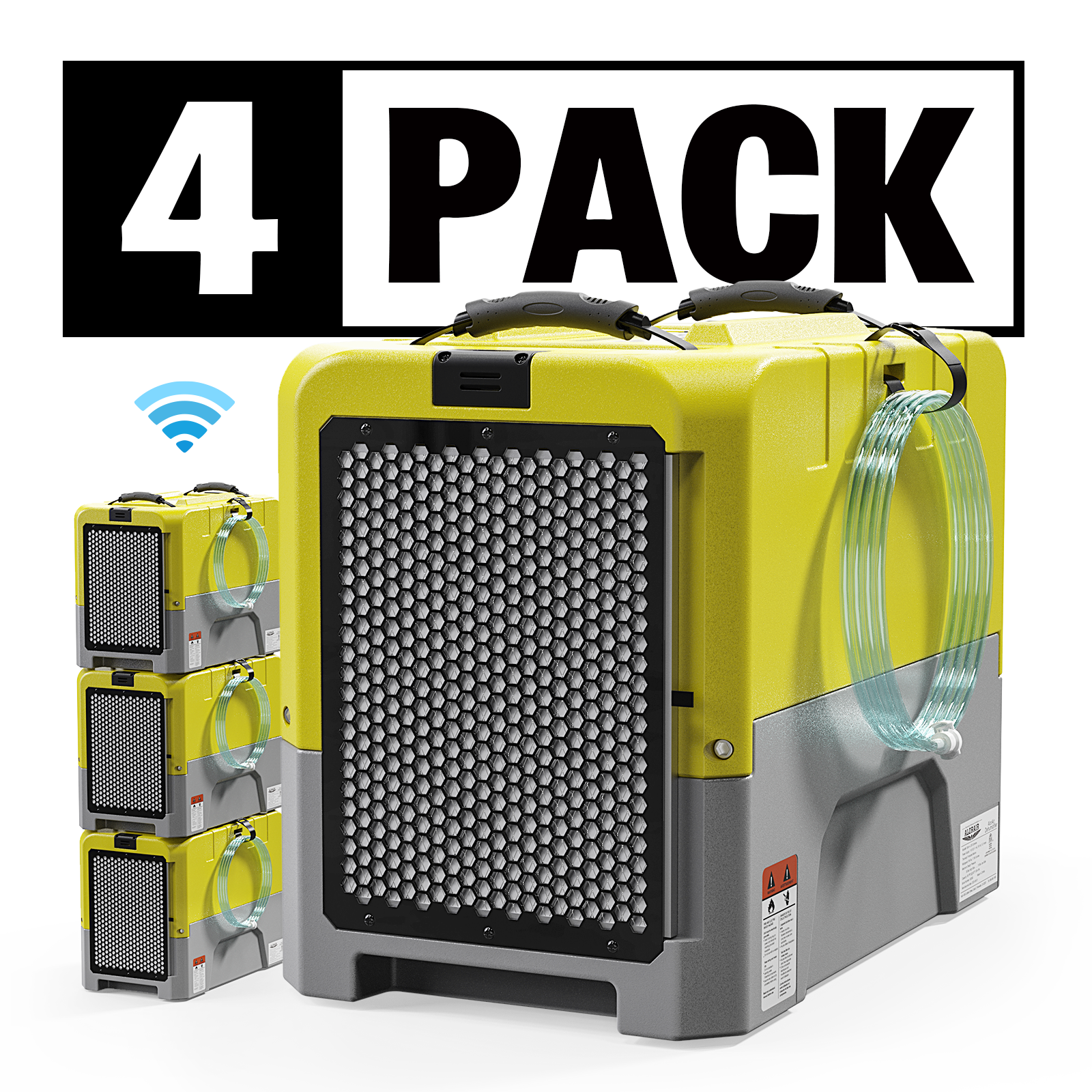 ALORAIR® Wholesale Package of Storm LGR Extreme WI-FI  85 Pint Commercial Restoration Dehumidifiers (Pack of 4/8)