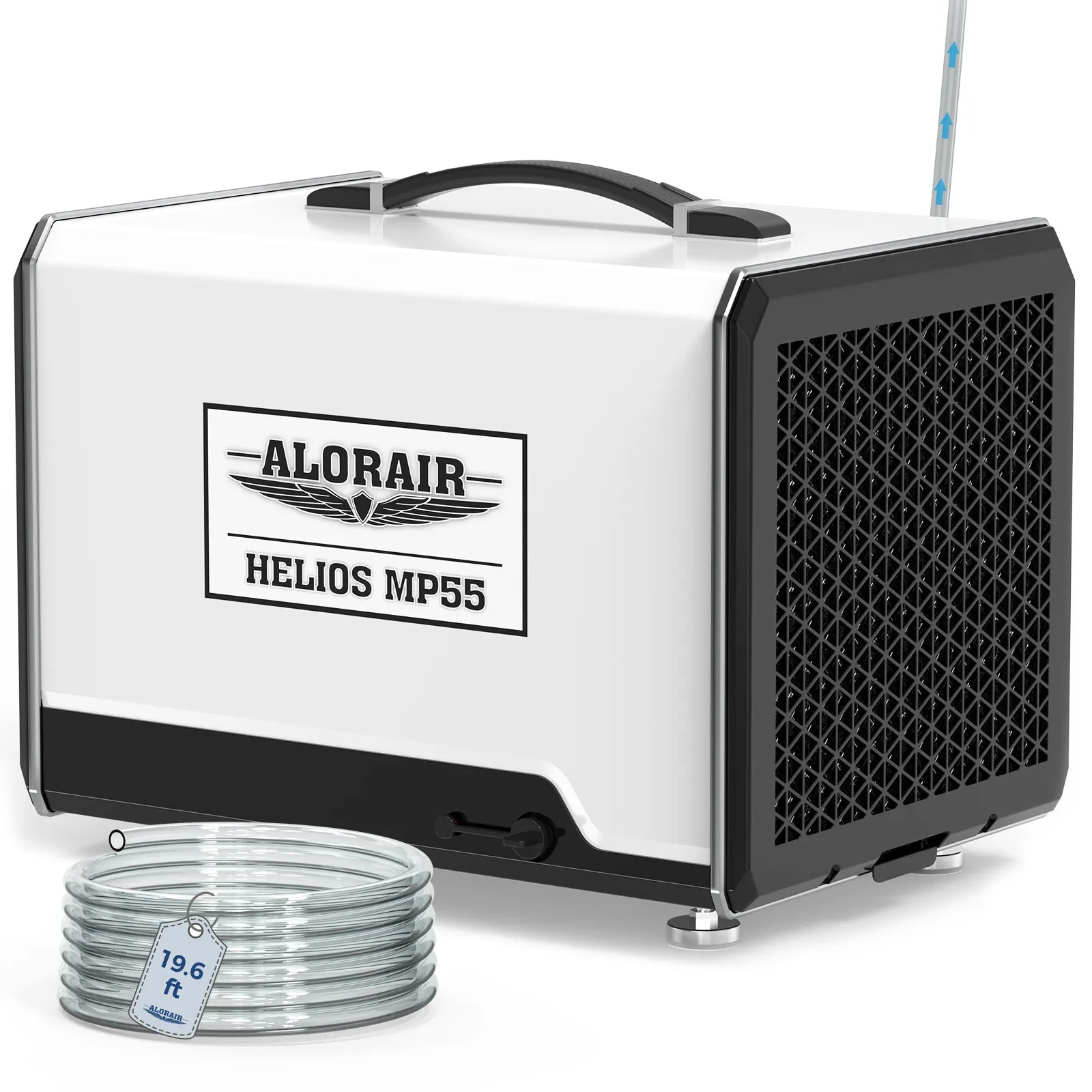 AlorAir 120 PPD Crawl Space Dehumidifier with Pump and Drain Hose, Size for 1500 sq.ft | Helios MP55