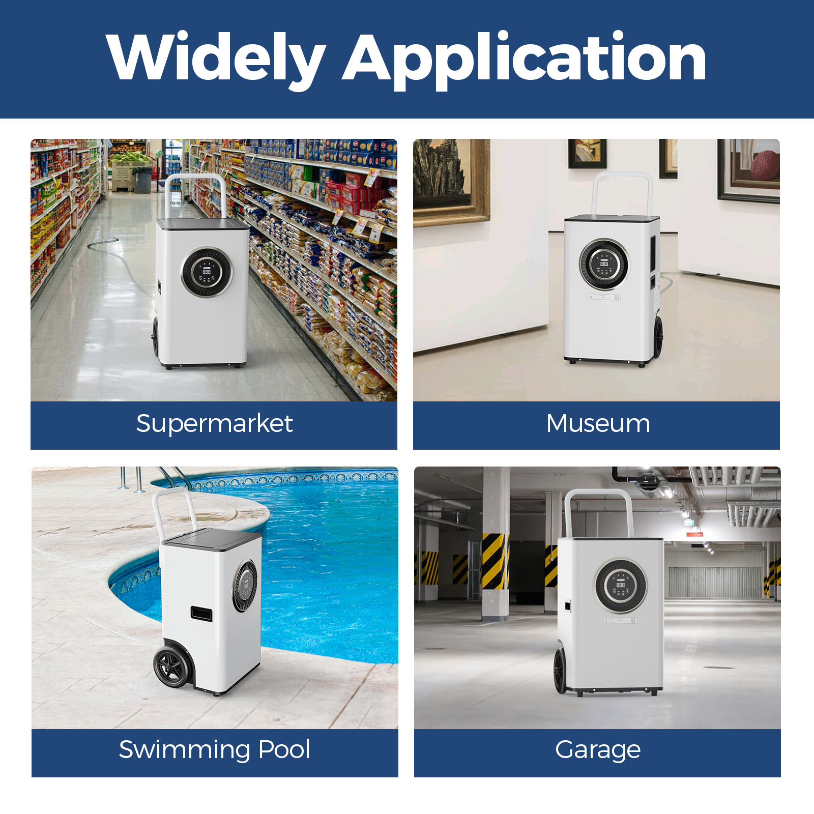 AlorAir® Sentinel Elite60X 145PPD Commercial Dehumidifier with Pump & Drain Hose for 1500 sq.Ft