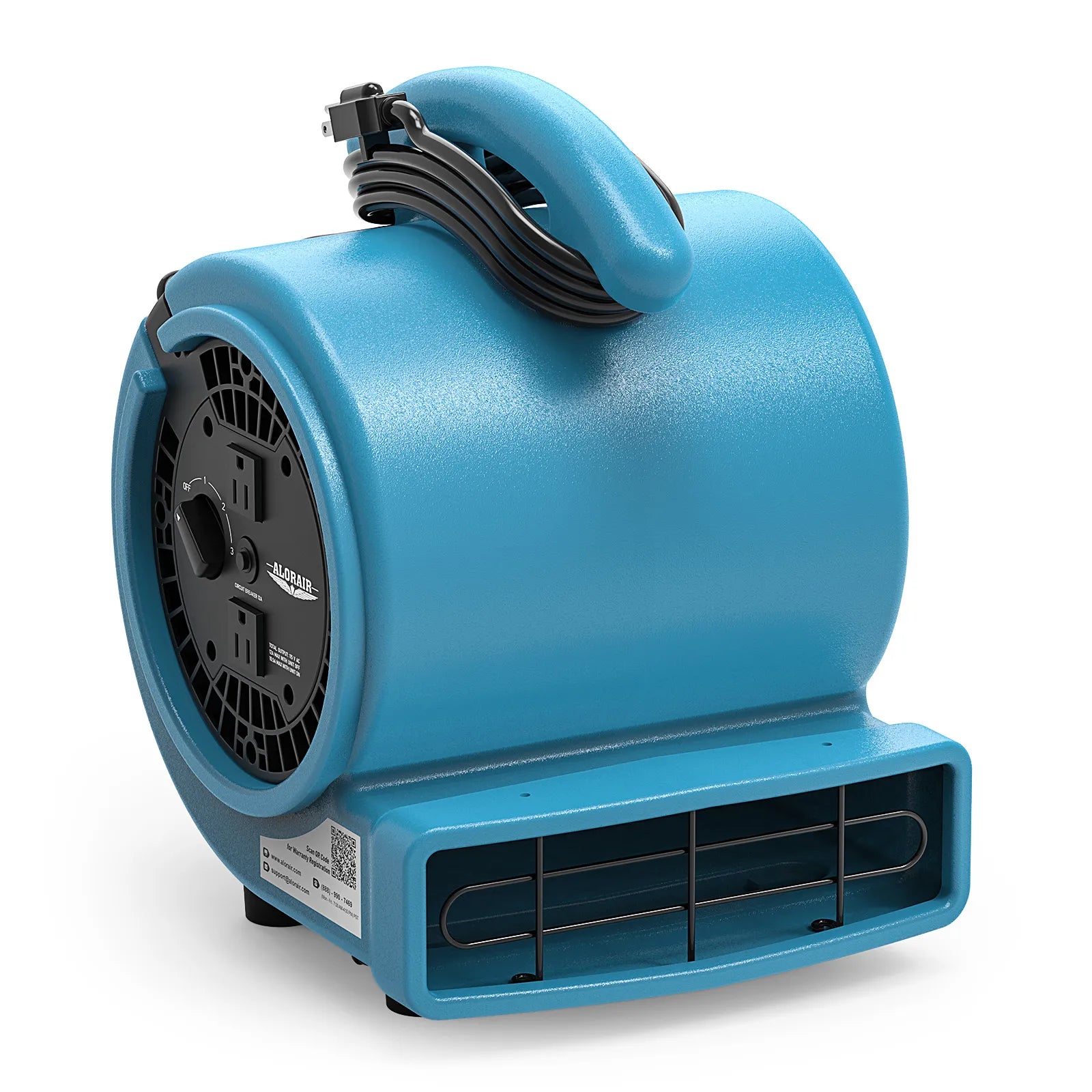 AlorAir® 1000 CFM Air Mover Blower Fan with with 3 Speeds and 5 Adjustable Angles for Floor Drying Fan | GE1000A