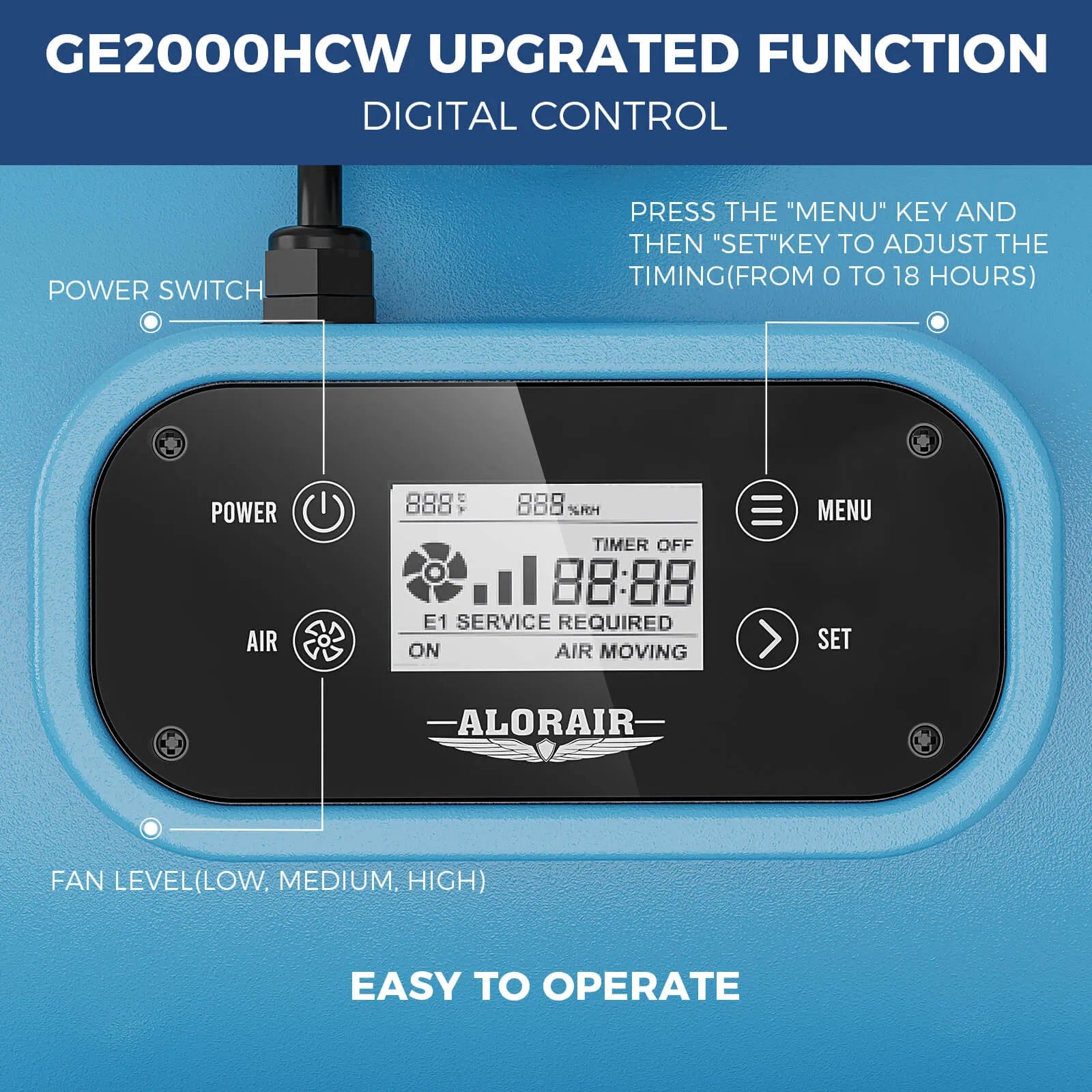 AlorAir Water Damage Restoration Combo Pack, 2 X Storm Pro Dehumidifier, 6 X GE2000HCW Air Mover, 2 X HEPA 550 Air Scrubber