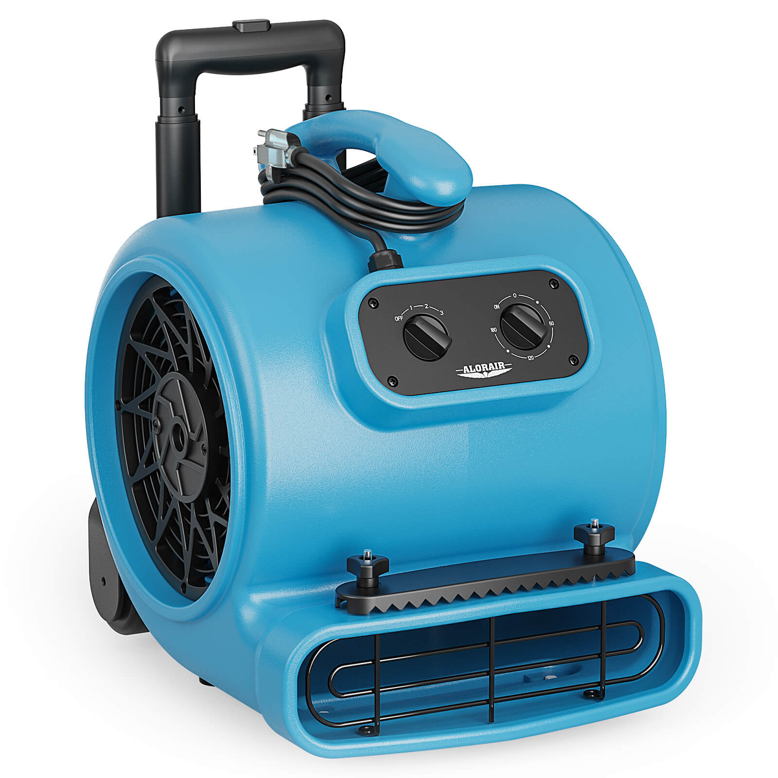 Alorair® 3000 CFM Air Mover with Timer, Handle Wheelkit and Carpet Buckles for Floor Drying Blower Fan | GE3000HTC