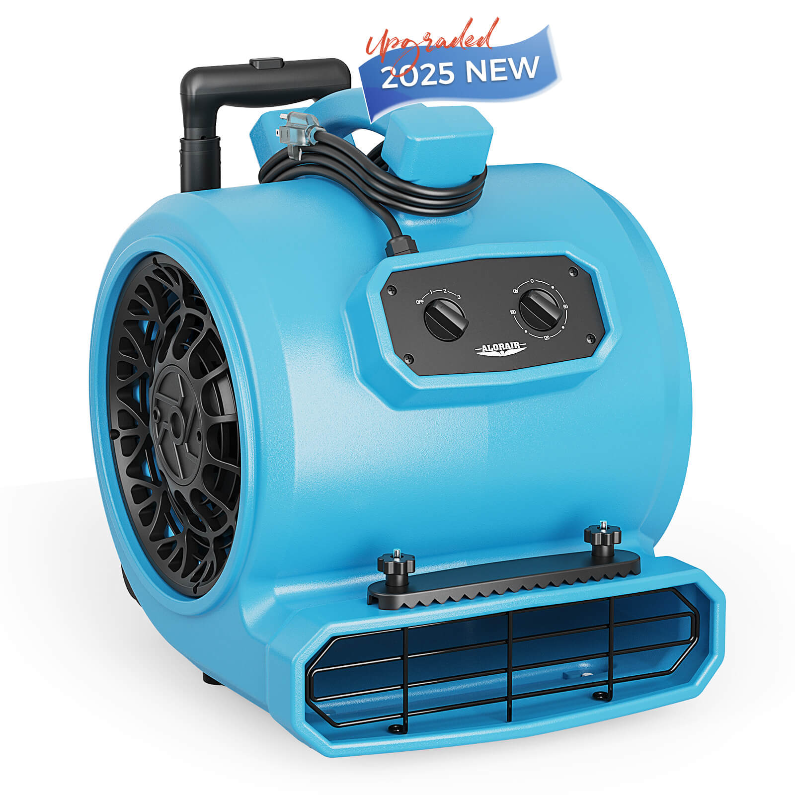 Alorair® 4000 CFM Air Mover with Timer, Handle Wheelkit and Carpet Buckles for Floor Drying Blower Fan | GE4000HTC