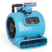 Alorair® 4000 CFM Air Mover with Timer, Handle Wheelkit and Carpet Buckles for Floor Drying Blower Fan | GE4000HTC