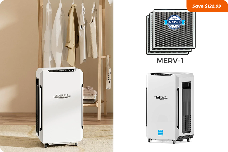 AlorAir® Sentinel Pro 35X | 306 CFM 70 PPD Commercial Dehumidifier for 1,000 Sq. Ft with Pump SLGR Tech for Home Moisture Remove Mobile